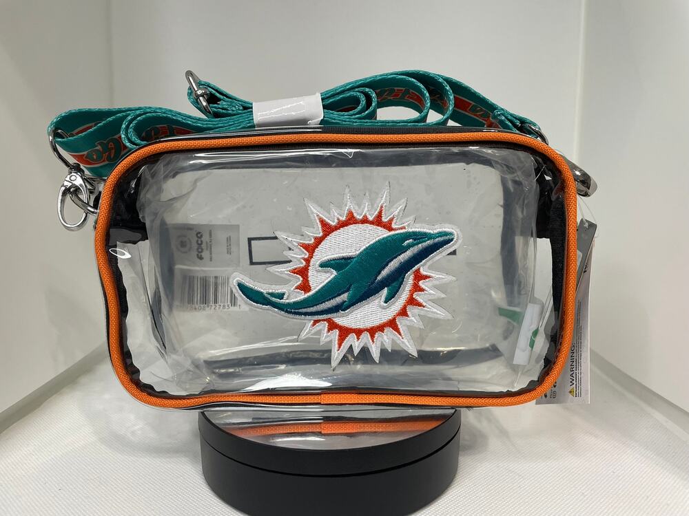 BNWT - FOCO NFL Women's NFL Clear Crossbody Camera Bag - Miami Dolphins